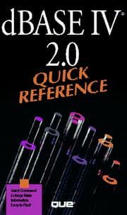 Tapa de dBASE IV 2.0 quick reference
