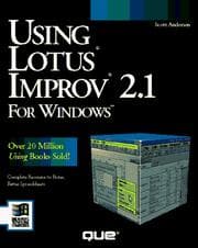 Tapa de Using Lotus Improv 2.1 for Windows