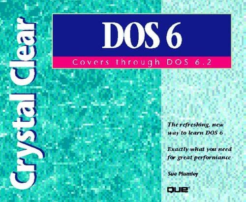Tapa de Crystal clear DOS, covers through DOS 6.2