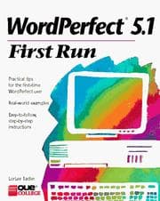 Tapa de WordPerfect 5.1 first run