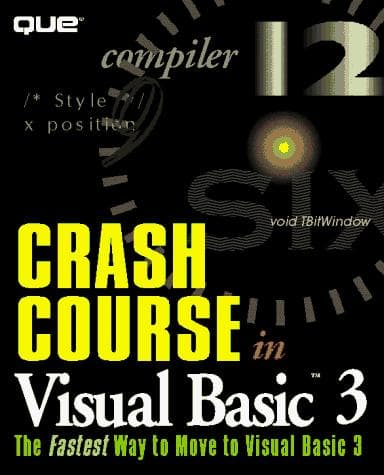 Tapa de Crash course in Visual Basic 3