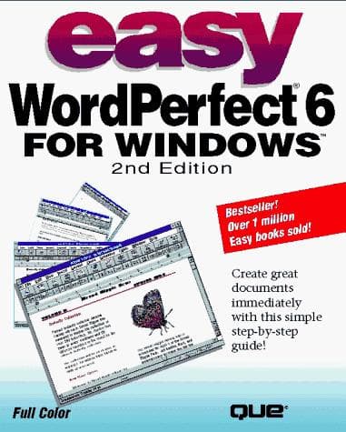 Tapa de Easy WordPerfect 6 for Windows