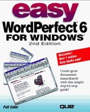 Tapa de Easy WordPerfect 6 for Windows