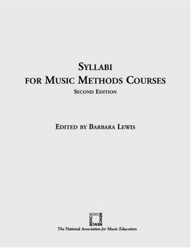 Tapa de Syllabi for music methods courses
