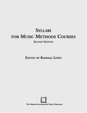 Tapa de Syllabi for music methods courses