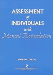Tapa de Assessment of individuals with mental retardation