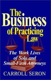 Tapa de The business of practicing law