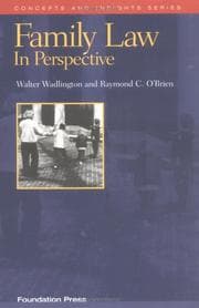 Tapa de Family law in perspective