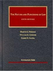 Tapa de The nature and functions of law