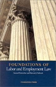 Tapa de Foundations of labor and employment law