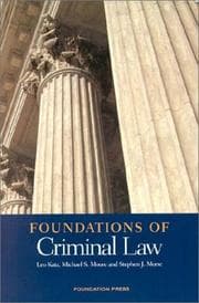 Tapa de Foundations of criminal law
