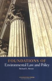 Tapa de Foundations of Environmental Law and Policy