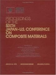 Tapa de Proceedings of the Sixth Japan-U.S. Conference on Composite Materials