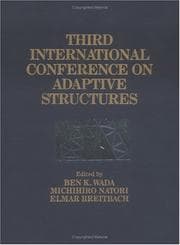 Tapa de Third International Conference on Adaptive Structures