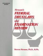 Tapa de Strauss's federal drug laws and examination review