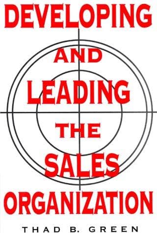 Tapa de Developing and leading the sales organization
