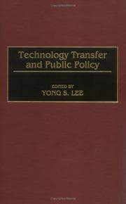 Tapa de Technology transfer and public policy
