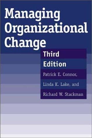 Tapa de Managing organizational change