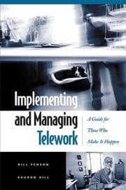 Tapa de Implementing and managing telework