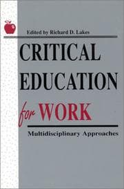 Tapa de Critical education for work