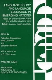 Tapa de Language Policy and Language Education in Emerging Nations Vol. 63