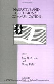 Tapa de Narrative and professional communication