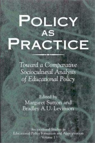 Tapa de Policy as practice