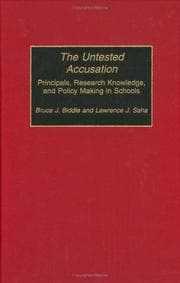Tapa de The untested accusation