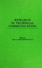 Tapa de Research in technical communication