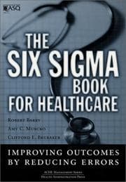 Tapa de The six sigma book for healthcare