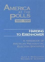 Tapa de America at the Polls 1920-1956 - Harding to Eisenhower