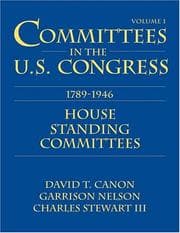 Tapa de Committees in the U.S. Congress, 1789-1946