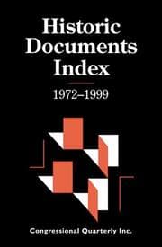 Tapa de Historic Documents Index, 1972-1995 (Historic Documents)