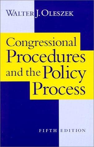 Tapa de Congressional procedures and the policy process