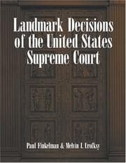 Tapa de Landmark decisions of the United States Supreme Court