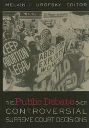 Tapa de The public debate over controversial Supreme Court decisions