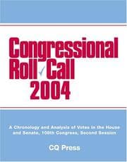 Tapa de Congressional Roll Call 2004