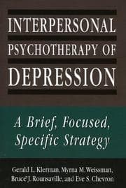 Tapa de Interpersonal Psychotherapy of Depression
