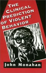 Tapa de The clinical prediction of violent behavior