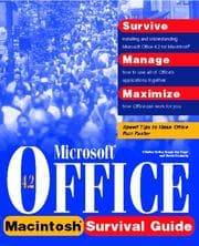 Tapa de Microsoft Office 4.2 survival guide for Macintosh