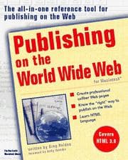 Tapa de Publishing on the World Wide Web for Macintosh