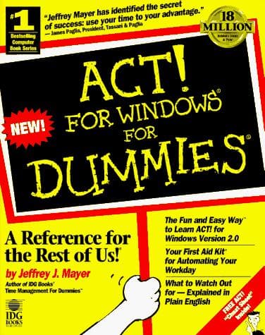 Tapa de ACT! for Windows for dummies