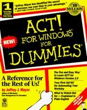 Tapa de ACT! for Windows for dummies