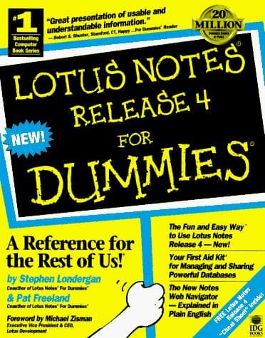 Tapa de Lotus Notes Release 4 for dummies