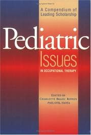 Tapa de Pediatric Issues in Occupational Therapy