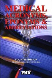 Tapa de Medical acronyms, eponyms & abbreviations