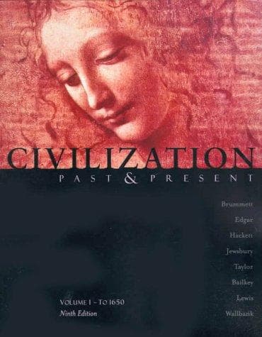 Tapa de Civilization Past and Present, Volume I