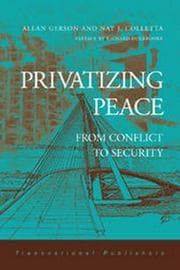 Tapa de Privatizing peace