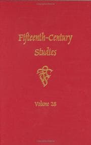 Tapa de Fifteenth-Century Studies