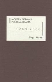 Tapa de Modern German Political Drama 1980-2000 (Studies in German Literature Linguistics and Culture)